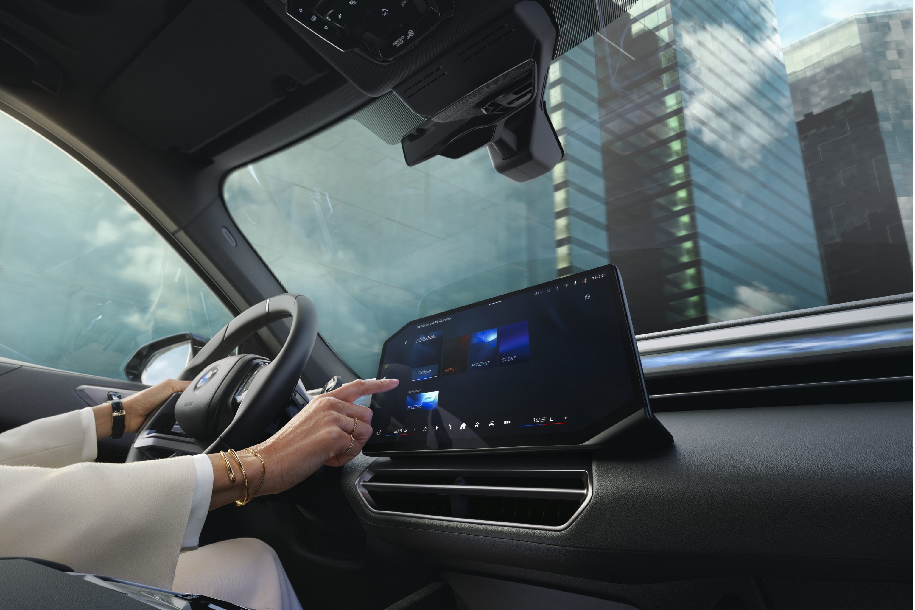 Scherm van de nieuwe BMW X5 Neue klasse M